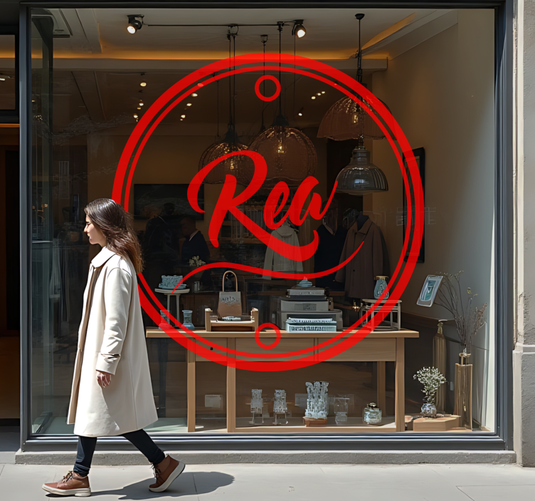 Reklambokstäver rea-klistermärke - Tenstickers