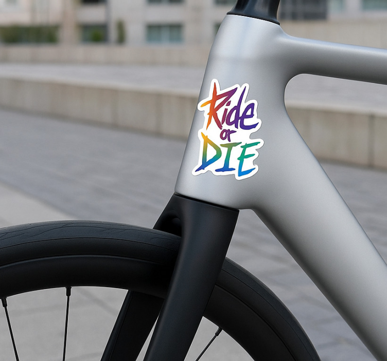 Ride or die klistermärken till cykel - Tenstickers