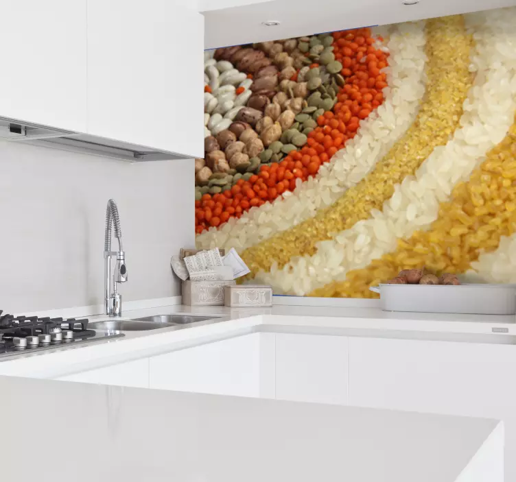 Risbönor och linser fotografering väggmålning - Tenstickers