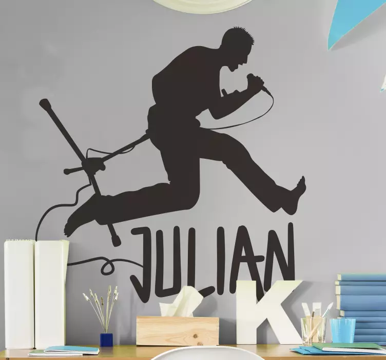 Klistermärke för rocksångare - Tenstickers