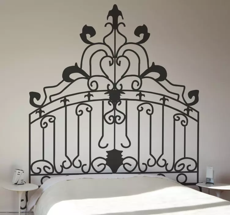 Rococo headboard väggdekor - Tenstickers