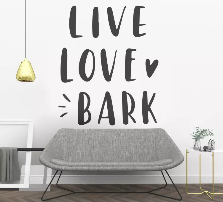 Roligt citat om hundens väggklistermärke - Tenstickers