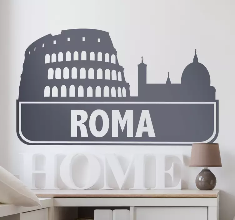 Roma plats vägg klistermärke - Tenstickers