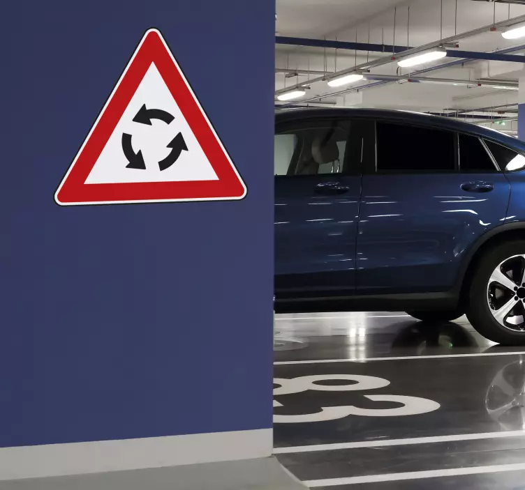 Rondellskylt klistermärke - Tenstickers