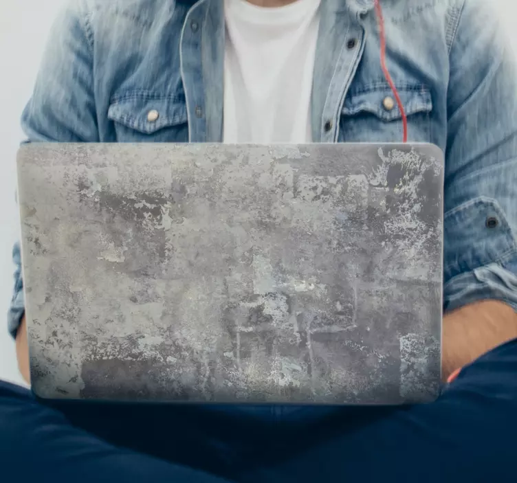 Rustik stenimitation laptop klistermärke - Tenstickers