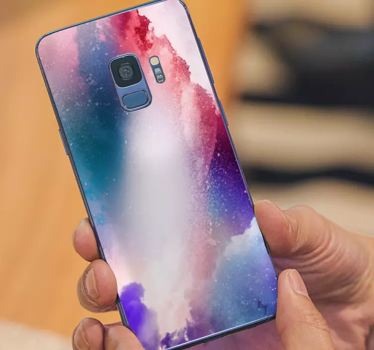 Samsung klistermärken färgglada kosmiska vågor - Tenstickers