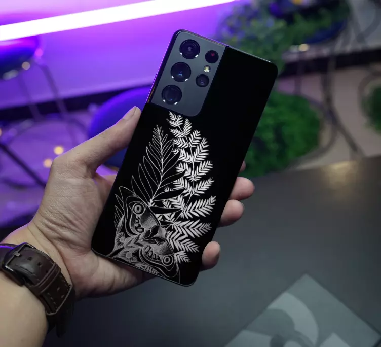 Samsung klistermärken fjäril och ormbunke - Tenstickers