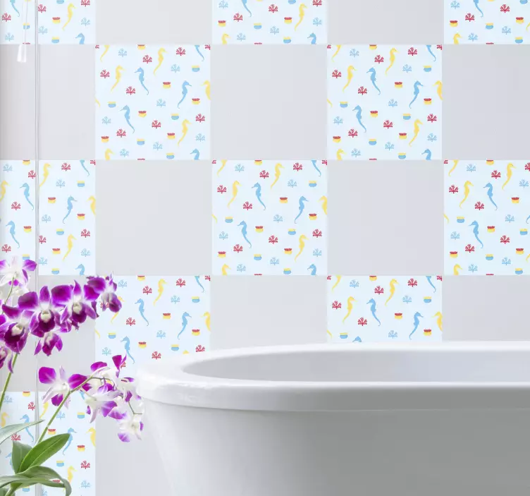 Seahorse naturklistermärke - Tenstickers