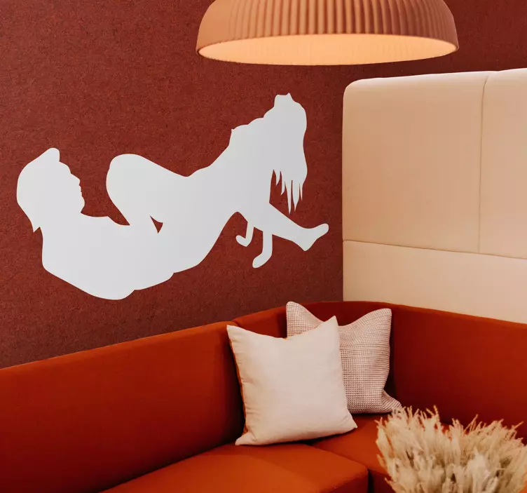 Sex par silhuett klistermärke - Tenstickers