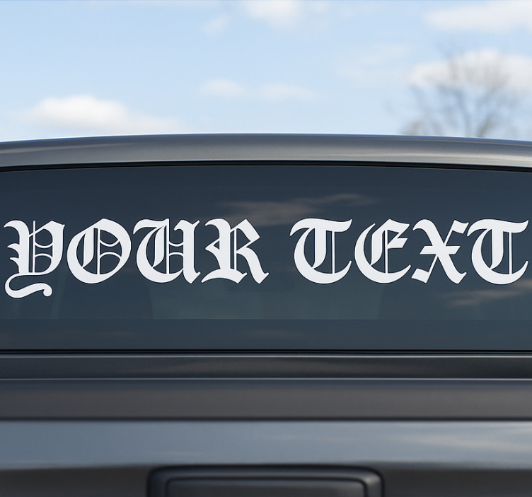 Skåpbilsklistermärke med text för lastbil - Tenstickers