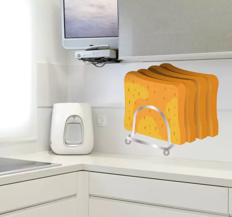 Skiva rostat brödväggdekor - Tenstickers