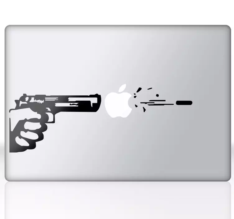 Skjutpistol mac-sticker - Tenstickers