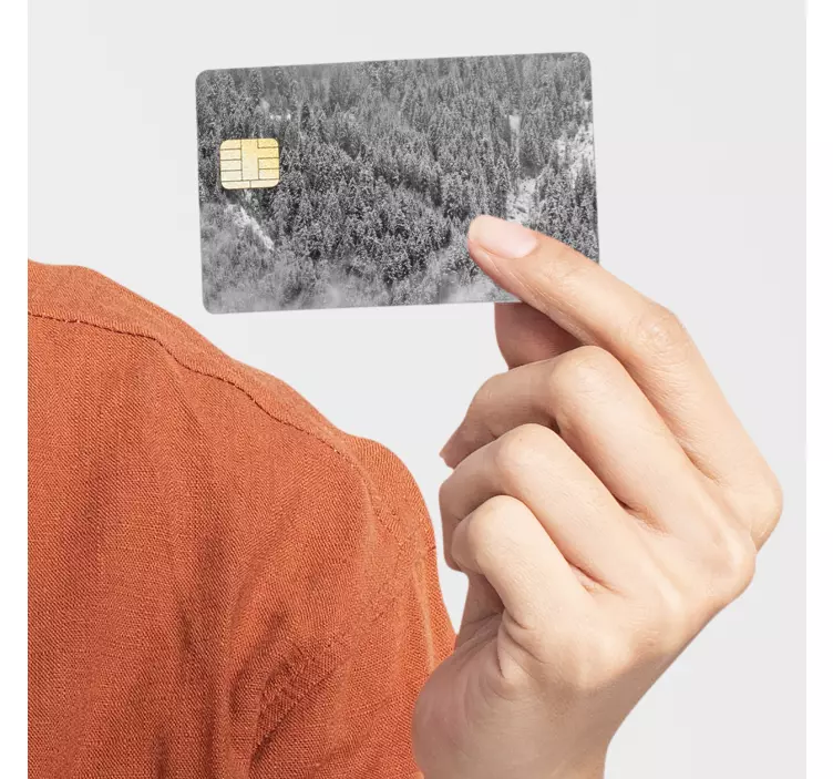 Skog ovanifrån kreditkort klistermärke - Tenstickers