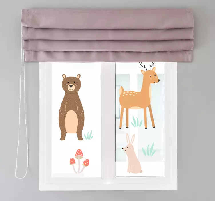 Klistermärke för skogsdjur - Tenstickers