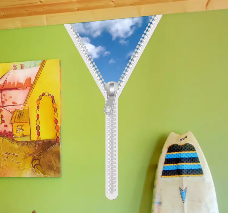 Sky dragkedja dekorativa moln klistermärke - Tenstickers