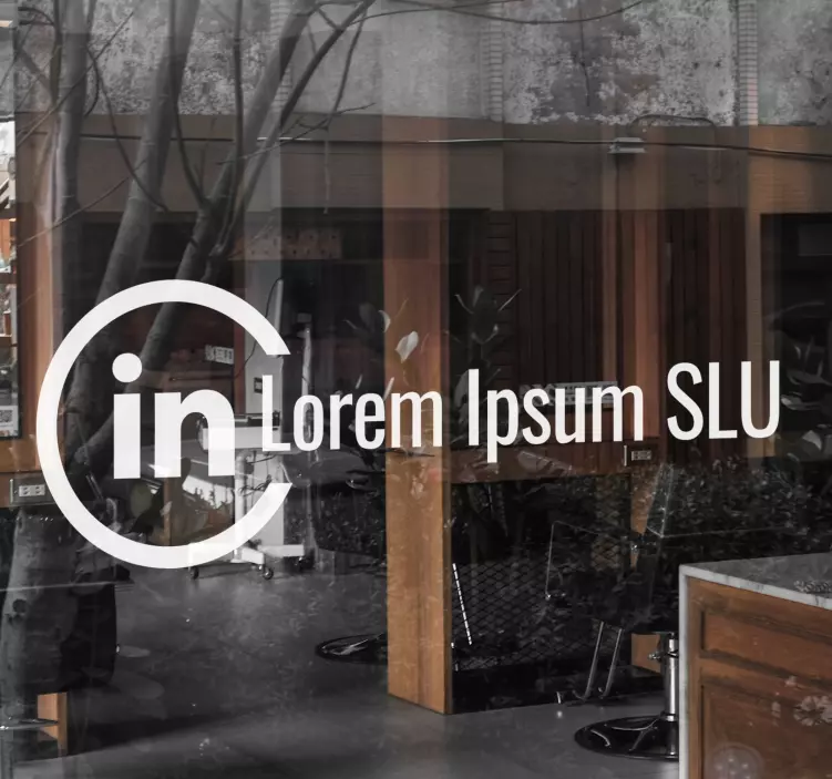 Skyltfönster klistermärken med egen logotyp - Tenstickers