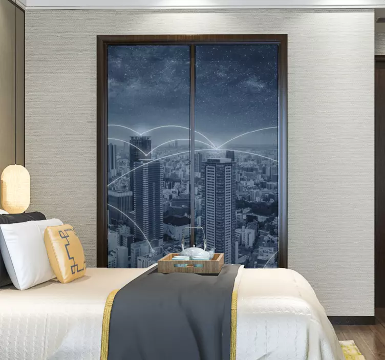 Klistermärke för skyskrapa landskapsmöbler - Tenstickers