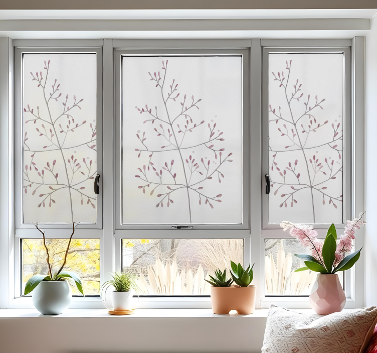 Små grenar Väggklistermärken fönster och glas - Tenstickers