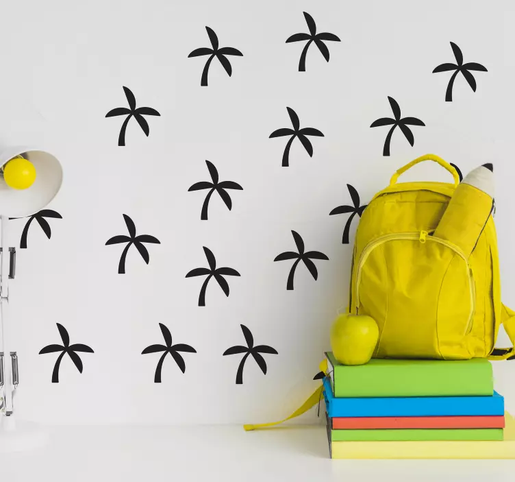 Små palmer sätter trädväggdekor - Tenstickers
