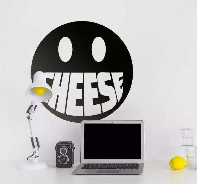 Smiley ost emoji klistermärke - Tenstickers