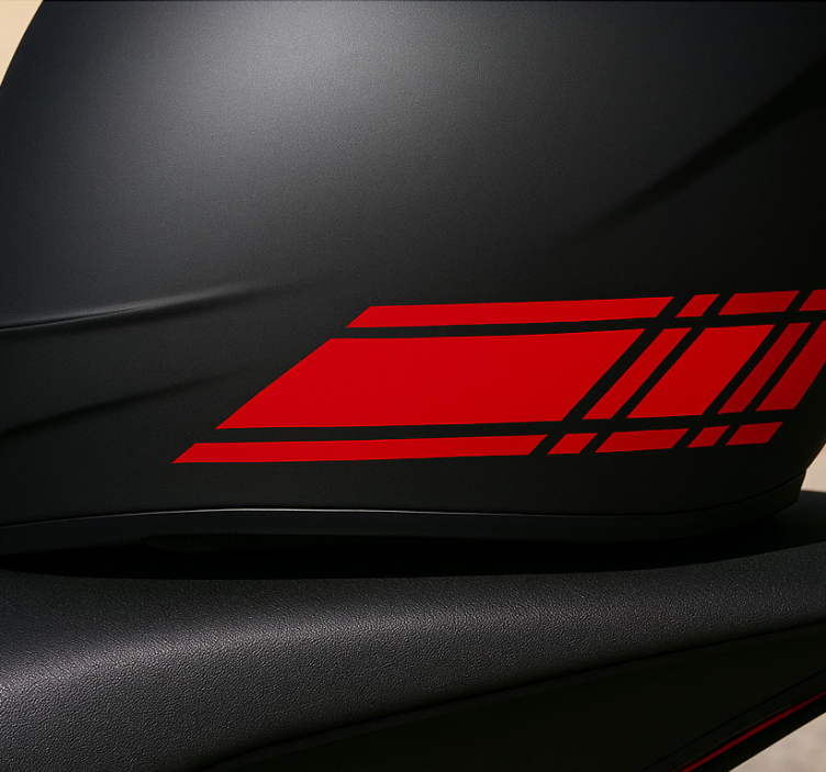 Snabb linjedesign motorcykelklistermärke - Tenstickers