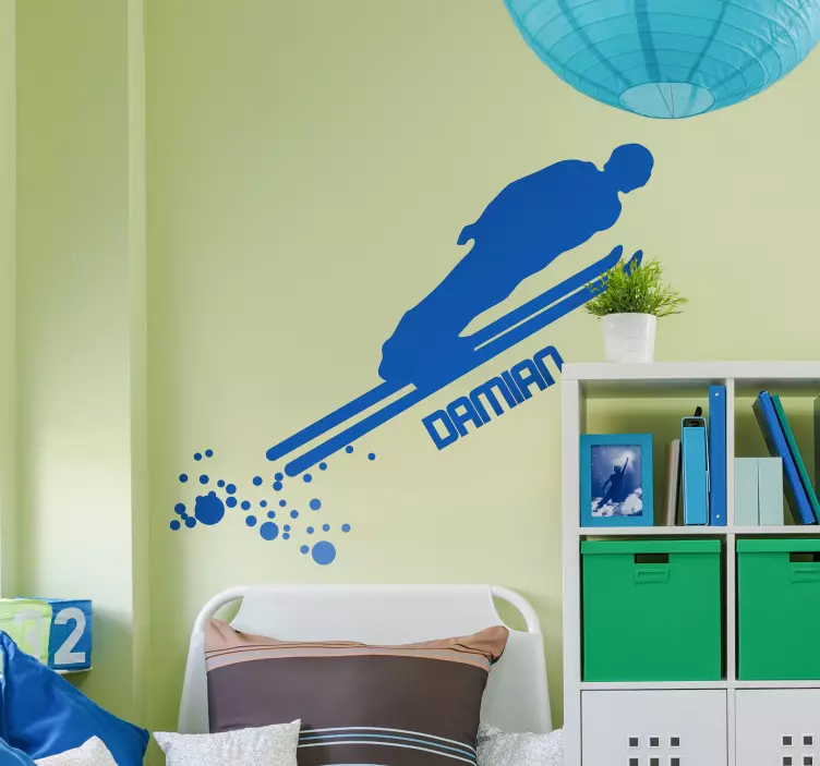 Snowboard anpassningsbara klistermärke - Tenstickers