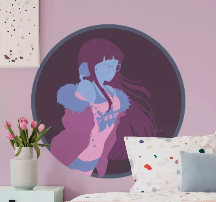 Snyggt karaktärsporträtt Väggklistermärken djur - Tenstickers