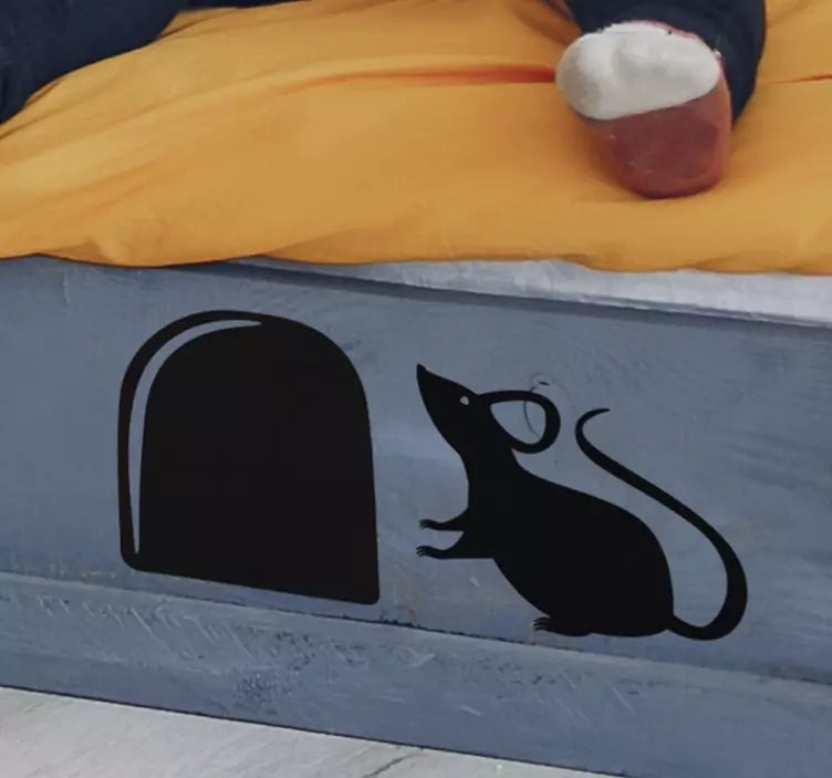 Uttag mus djur väggdekor - Tenstickers