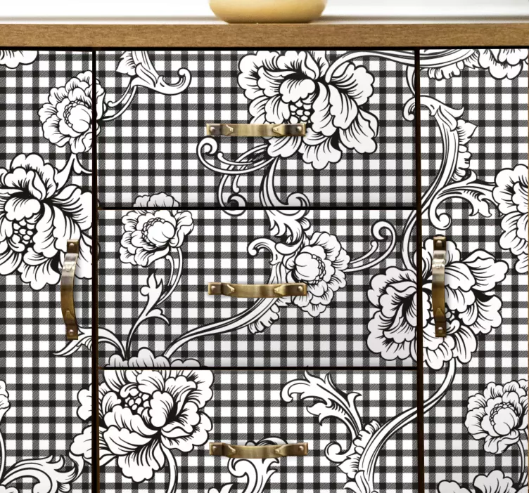 Sofistikerat blomarrangemang Väggklistermärken djur - Tenstickers