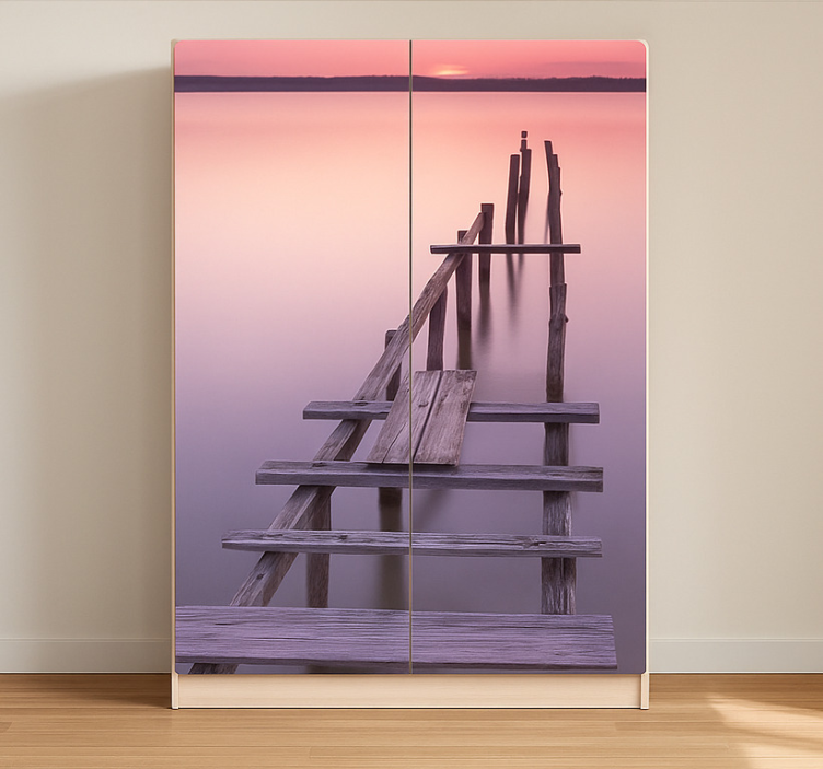 Solnedgångsdäck klistermärken til möbler - Tenstickers