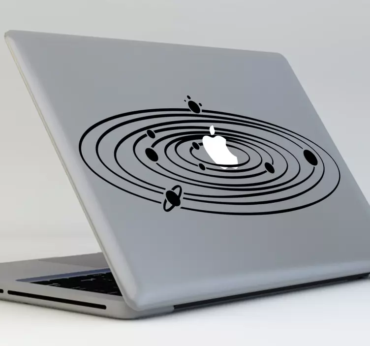 Solsystem apple macbook klistermärke - Tenstickers
