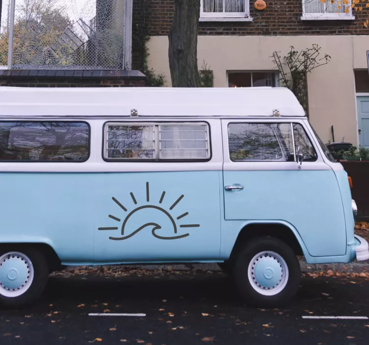 Solvåg Husvagnar klistermärke - Tenstickers