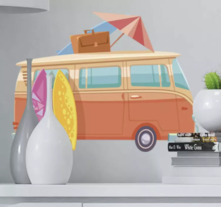 Underbar sommaren van surf klistermärke - Tenstickers