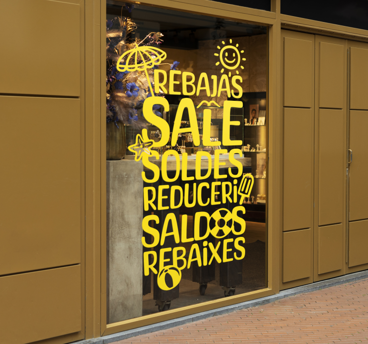 Sommarspråk rea-klistermärke - Tenstickers