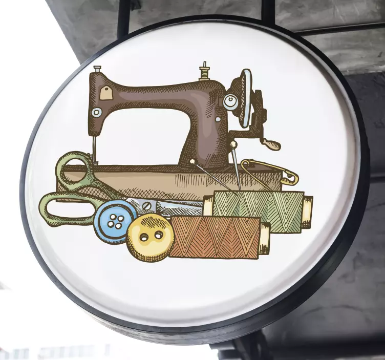 Sömnad kit väggkonst klistermärke - Tenstickers