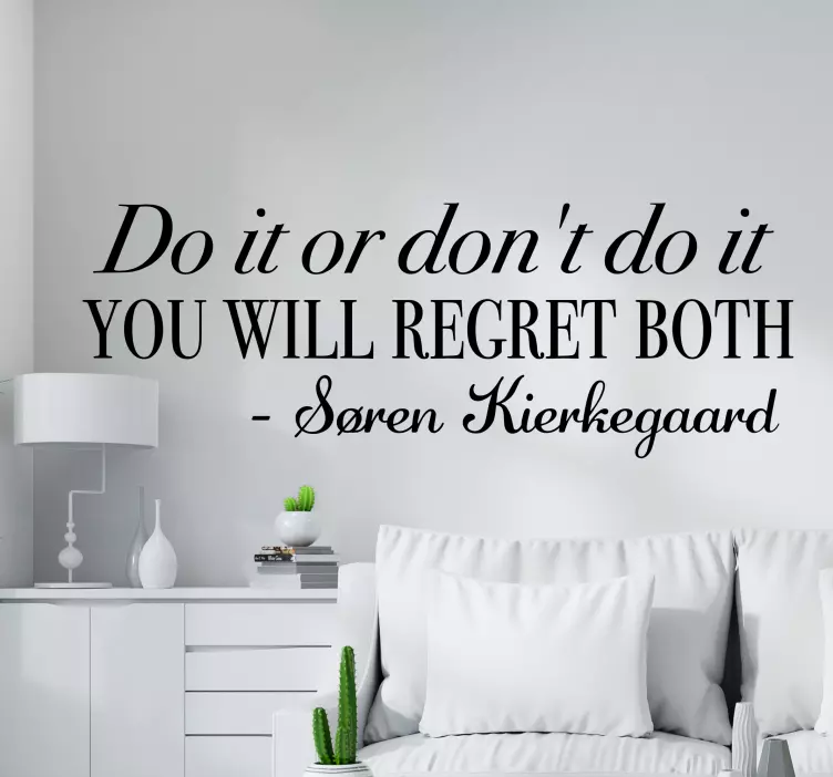Søren kierkegaard gör det eller citera inte klistermärke - Tenstickers