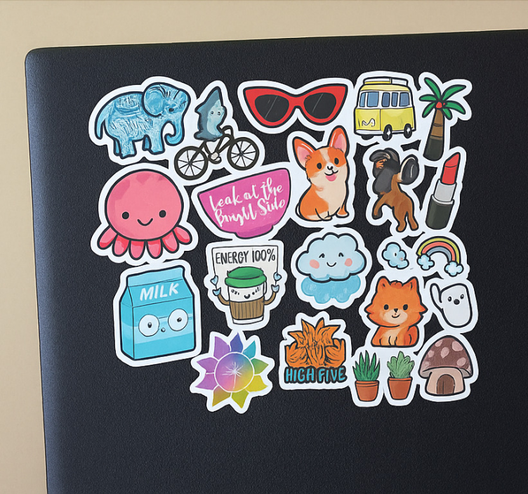 Söt sticker bomb Laptop klistermärke - Tenstickers