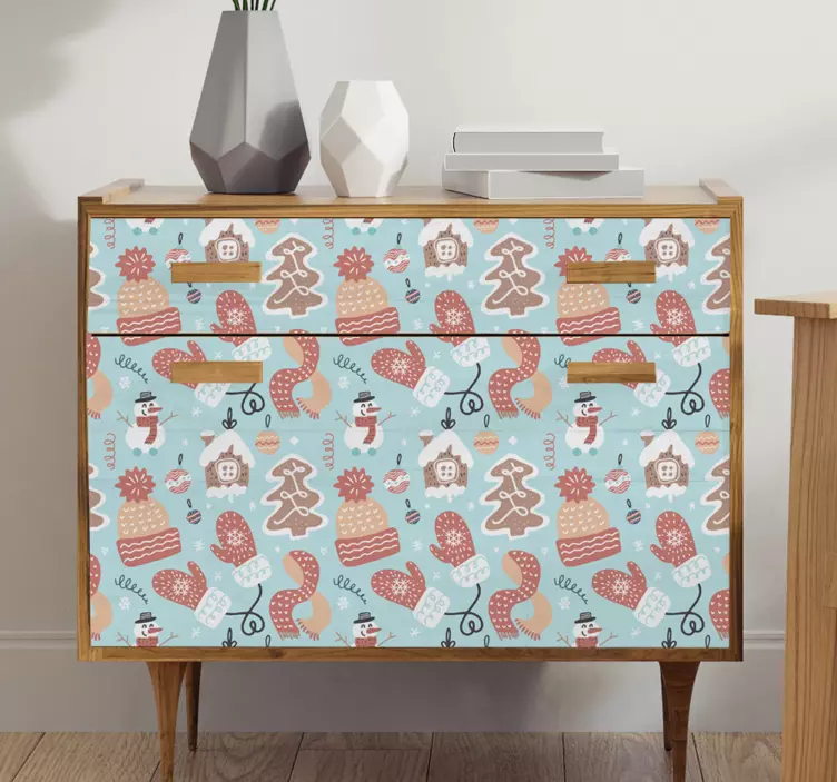 Söt pepparkakor hus jul klistermärke - Tenstickers