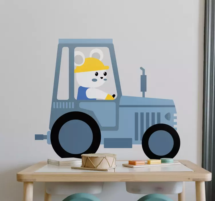 Söta traktor klistermärken för barn - Tenstickers