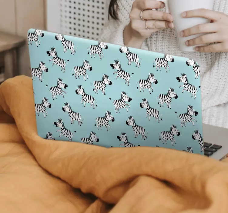 Söt zebra för barn bärbara skinn - Tenstickers