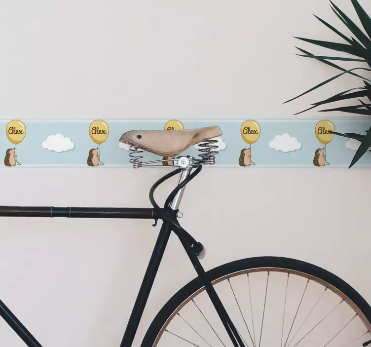 Söta igelkottballonger klistermärke borband - Tenstickers