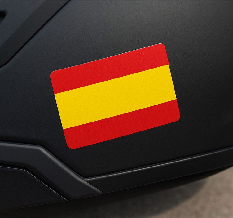 Motorcykelklistermärke spanien flagga för hjälm - Tenstickers