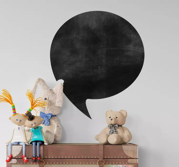 Speech bubble blackboard decal - Tenstickers
