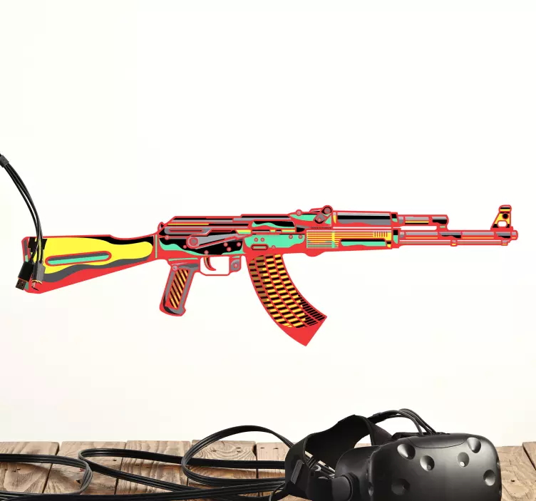 Spelkonsol vapen videospel klistermärke - Tenstickers