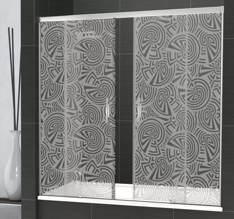 Spiralformat duschklistermärke - Tenstickers