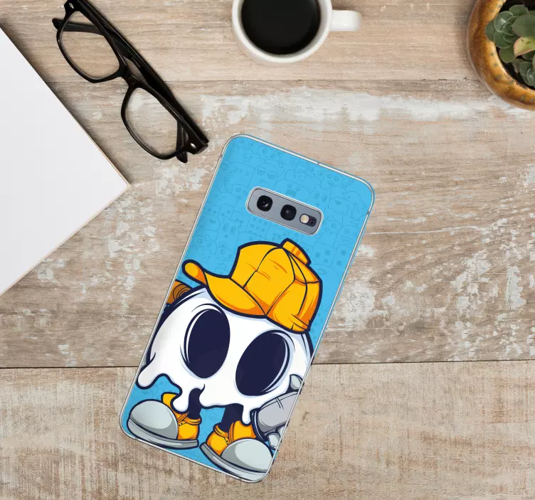 Spökdesign med hatt Samsung klistermärken - Tenstickers