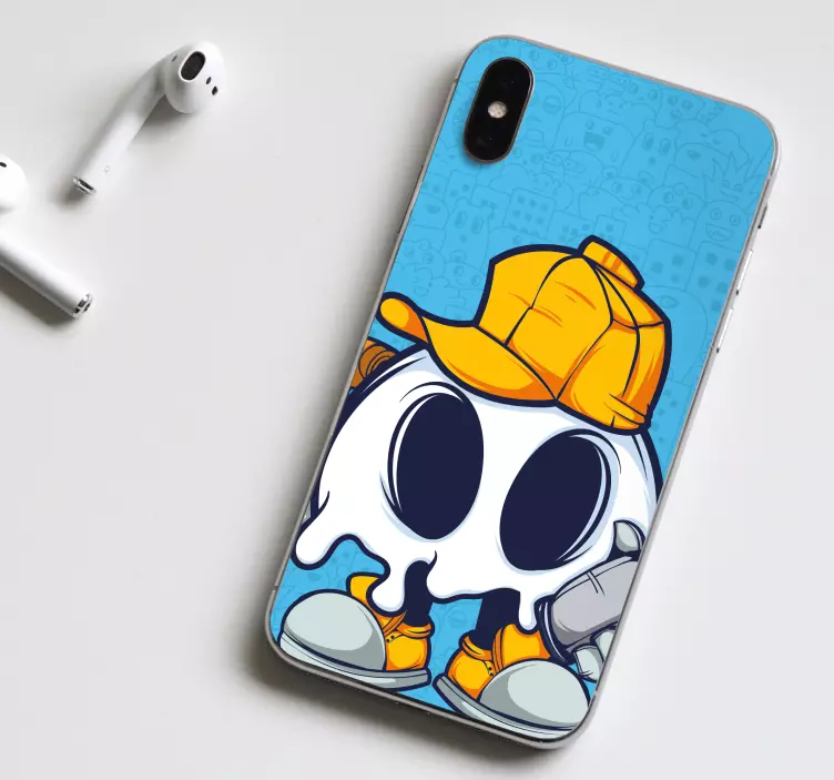 Spökkaraktär med hatt Väggklistermärken djur - Tenstickers