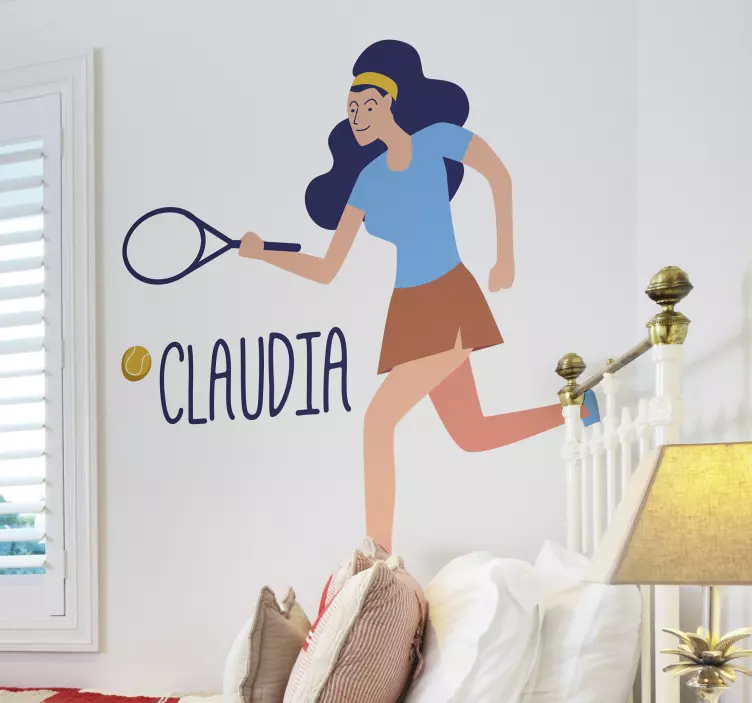 Sport klistermärke tennis spelare - Tenstickers