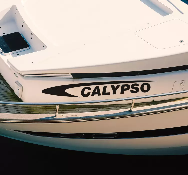 Sportsbåt namn Väggklistermärken sjömän - Tenstickers