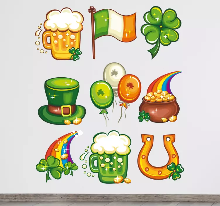 St. Patricks dag dekalsamling - Tenstickers